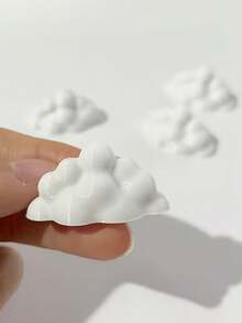 2pcs/4pcs Cute Cloud Shaped Photo Clips, Horizontal Arrangement Design, Suitable For Small Photos, Small Cards, Notes. Perfect For Home, Office, Wedding And Other Occasions. Desktop Decoration Single Cloud Shaped Photo Frame Clip - A - View 8