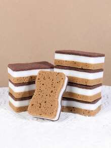 20/15/10pcs Multi-Purpose Cleaning Sponges, Ultra Absorbent & Durable Kitchen Scrub Sponges, Dual-Use For Dishes, Bathroom, Cookware, Portable Lightweight Design For Travel, RV, Dorm, Perfect For Everyday & Holiday Cleaning Tasks - New Model - View 11