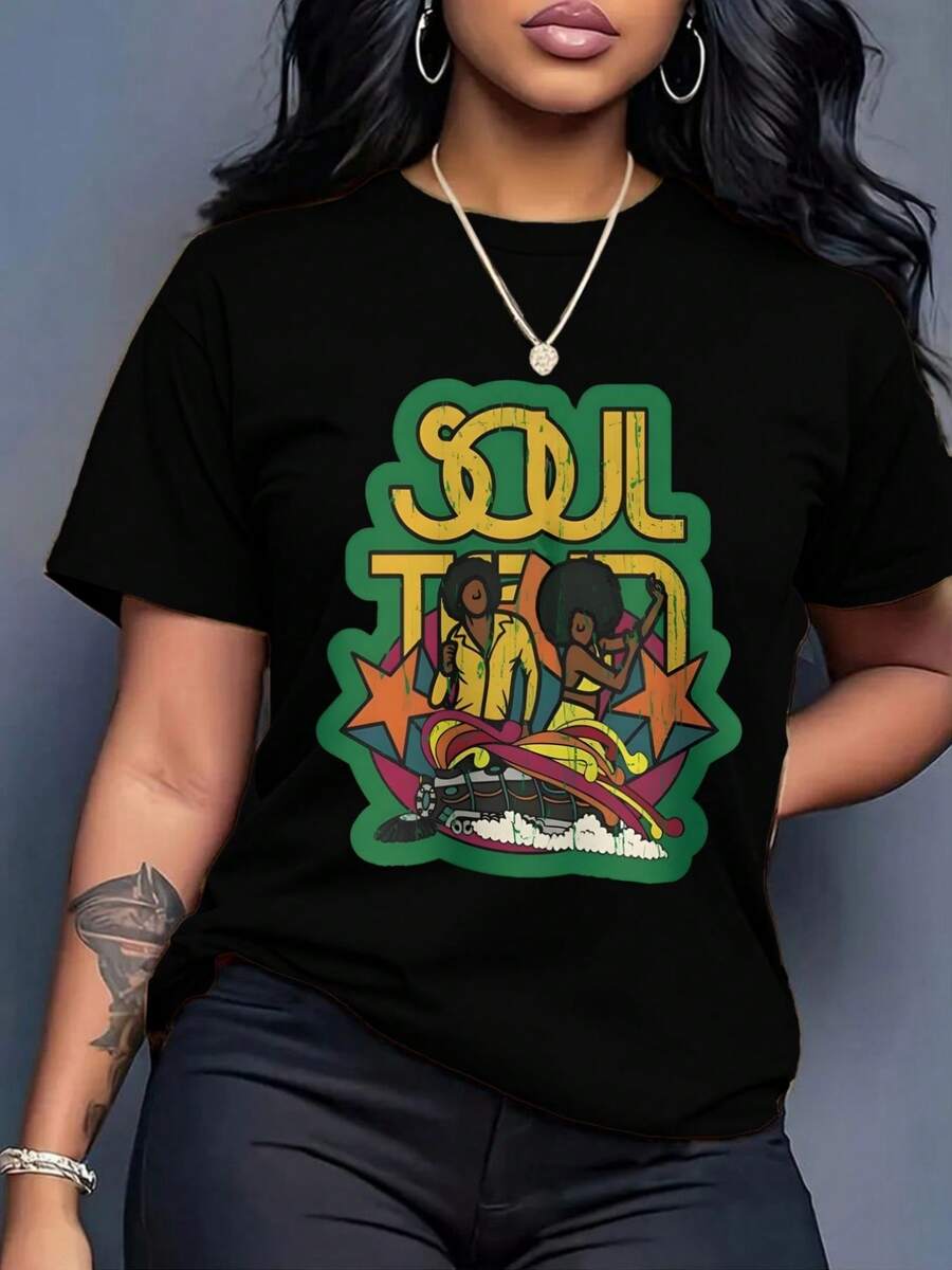 Women T-Shirts - Black - View 1