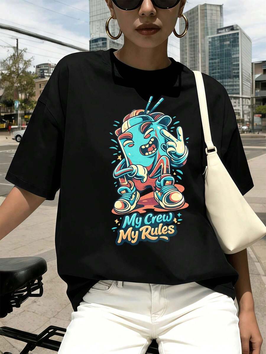 Women T-Shirts - Black - View 1