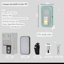 N13 Portable LED Video Light - Mint Green - View 1