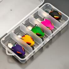 ANFS 5pcs Mini Frog Soft Lures - Double Hook Bionic Fish Bait, Bio-Electric Scale Design, Multi-Color Options, Suitable For Freshwater And Saltwater Fishing - Multicolor - View 9