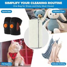 1/2 Pcs 360° Shoe Washing Bag For All Shoe Types - Anti-Deformation, Machine Washable, Dryable, Protective Laundry Bag With Soft Fleece Lining, Perfect For Sneakers And Casual Shoes. - Multicolor - View 4