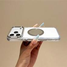 Ốp lưng điện thoại chống rơi, từ tính, có vòng tròn tráng gương, hỗ trợ sạc không dây và sạc trên ô tô, phiên bản quốc tế, tương thích với Galaxy S24 Ultra/S24 Plus/S24/S23 Ultra/S23 Plus/S23/S22 Ultra/S22 Plus/S22/S21 Ultra/S21 Plus/S21 FE/S23 FE/S20 Ultra/S20 Plus/S20 FE và các dòng máy khác. - Bạc - Xem 4