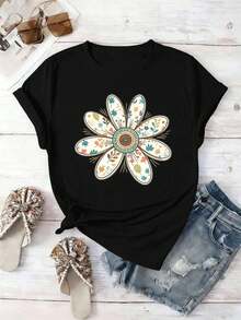 Women T-Shirts - Black - View 2