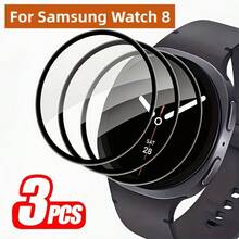 适用于三星 Galaxy Watch 8 40mm/44mm/8 Classic Ultra 的 3 片装屏幕保护膜，3D 全覆盖，轻薄灵敏 - 彩色 - 查看 2