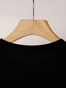 Women's Short-Sleeved Cotton T-Shirt With "It's My 30th Birthday" Print, Casual Short-Sleeved Round Neck T-Shirt For Summer And Spring, Women's Clothing. - 黑色 - 查看 5