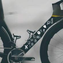 Launched A Set Of 21 Bicycle Frame Protection Stickers With A Fun Design For Mountain And Road Bike Forks. These UV Protection - 1 SET - View 6