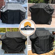 Outdoor Grill Cover With Side Handles And Adjustable Design, Fully Waterproof, Dustproof, And UV-Resistant. Suitable For Char-Broil And Grill Brand Gas Grills. Made Of 420D Oxford Cloth, Available In Black And Gray Colors. - View 3