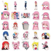 50pcs Anime Cartoon Stickers, Waterproof DIY Scrapbooking, Phone Case Decor, Small Gift - Multicolor - View 2
