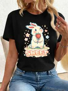Women T-Shirts - Black - View 1