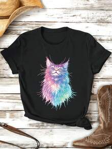 Women T-Shirts - Black - View 2