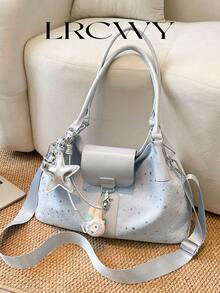 Women's Handbag, Minimalist And Elegant Style, With Large Capacity, Suitable For Autumn/Winter - Bright - View 3
