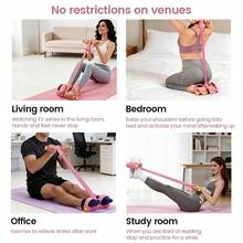Multifunction Pedal Resistance Band, 6-Tube Resistance Band Pedal, Elastic Pull Rope Fitness, Home Gym Arm & Waist Training Pedal Band ,Yoga Stretching Band, Exercise Sit-Up, Yoga, Abdominal Training(Small Size) - Multicolor - View 8
