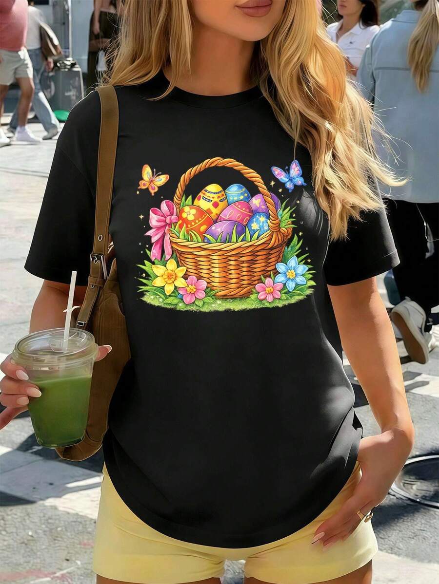 Women T-Shirts - Black - View 1