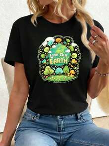 Women T-Shirts - Black - View 1