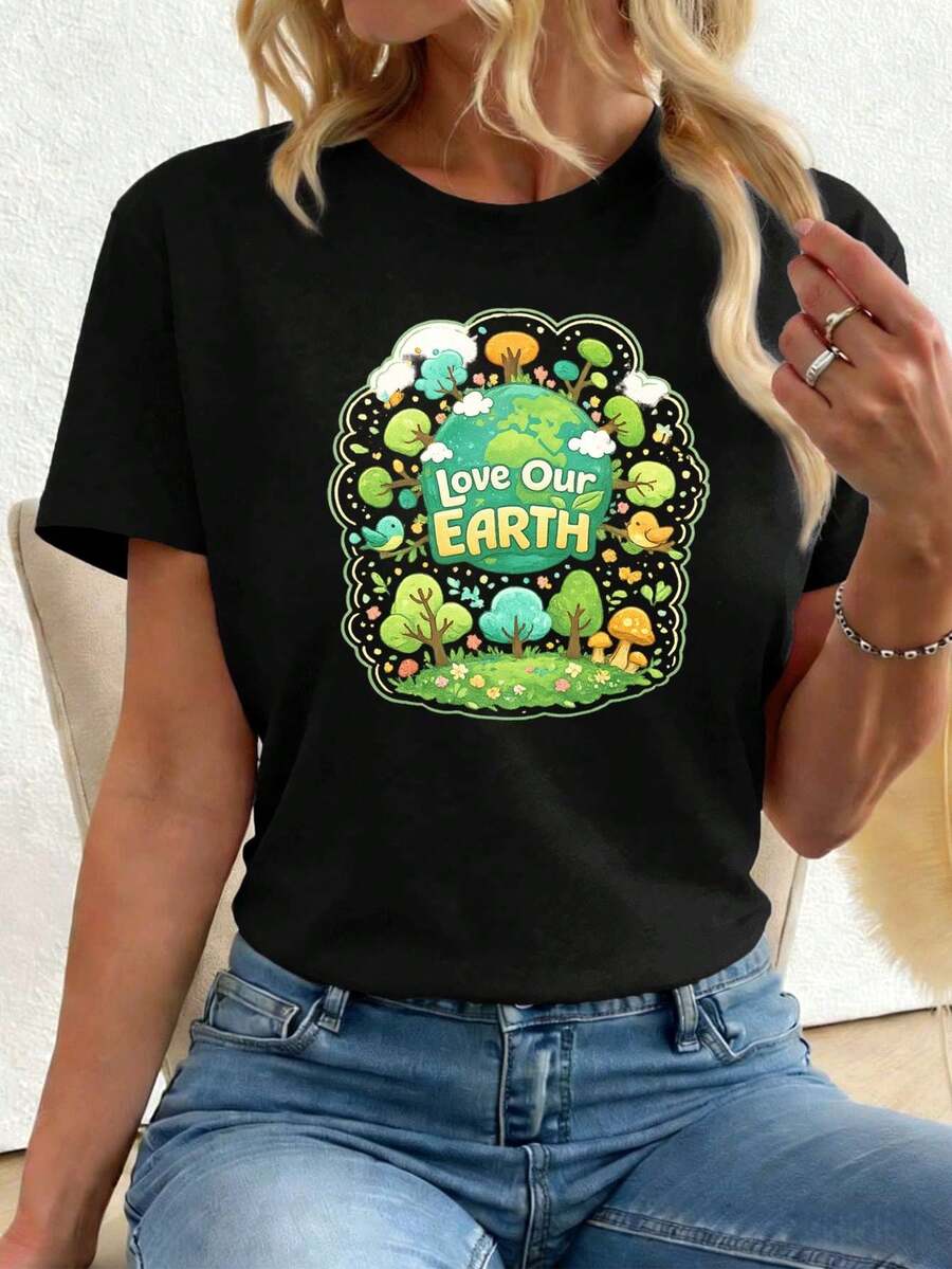 Women T-Shirts - Black - View 1