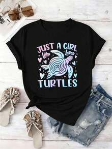 Women T-Shirts - Black - View 2
