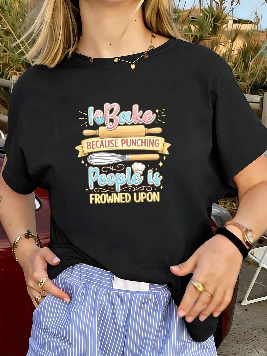 Women T-Shirts - Black - View 1