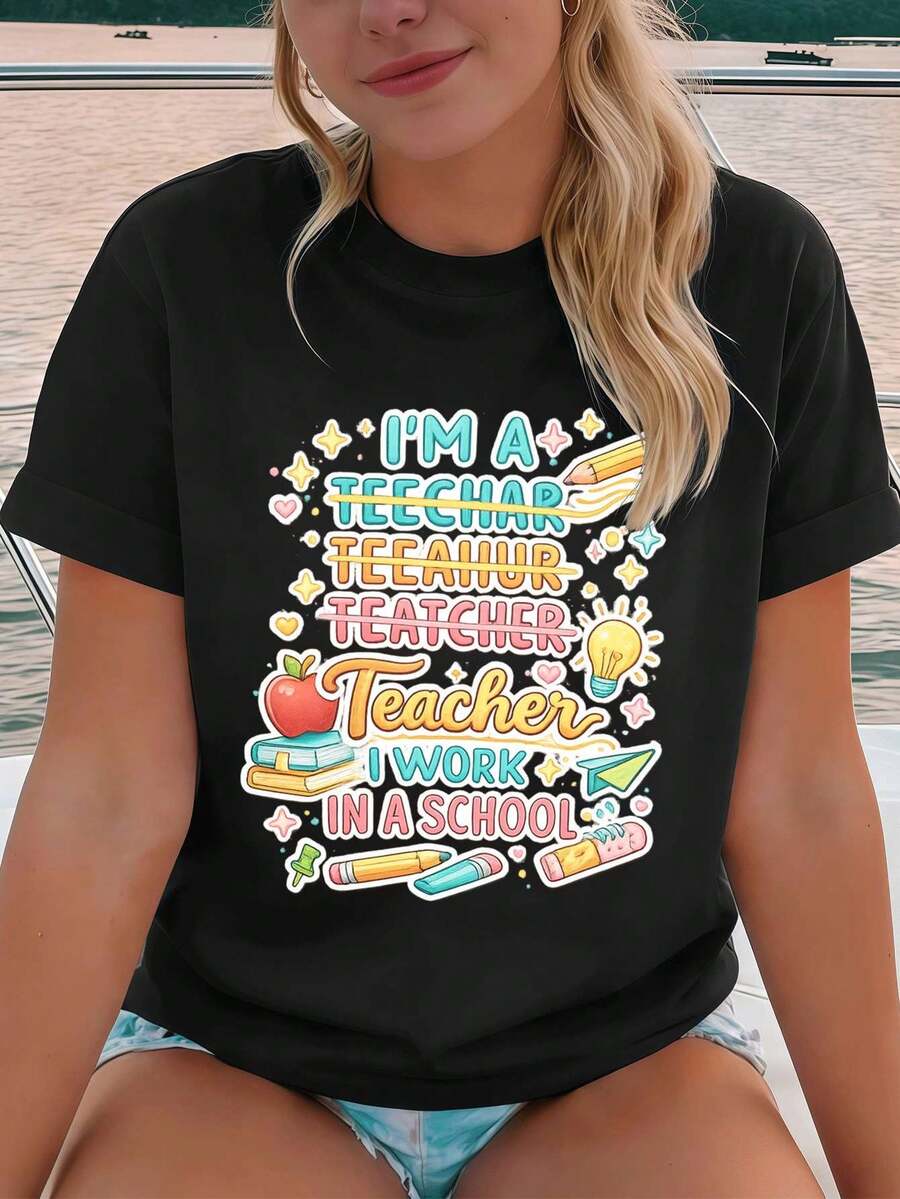 Women T-Shirts - Black - View 1