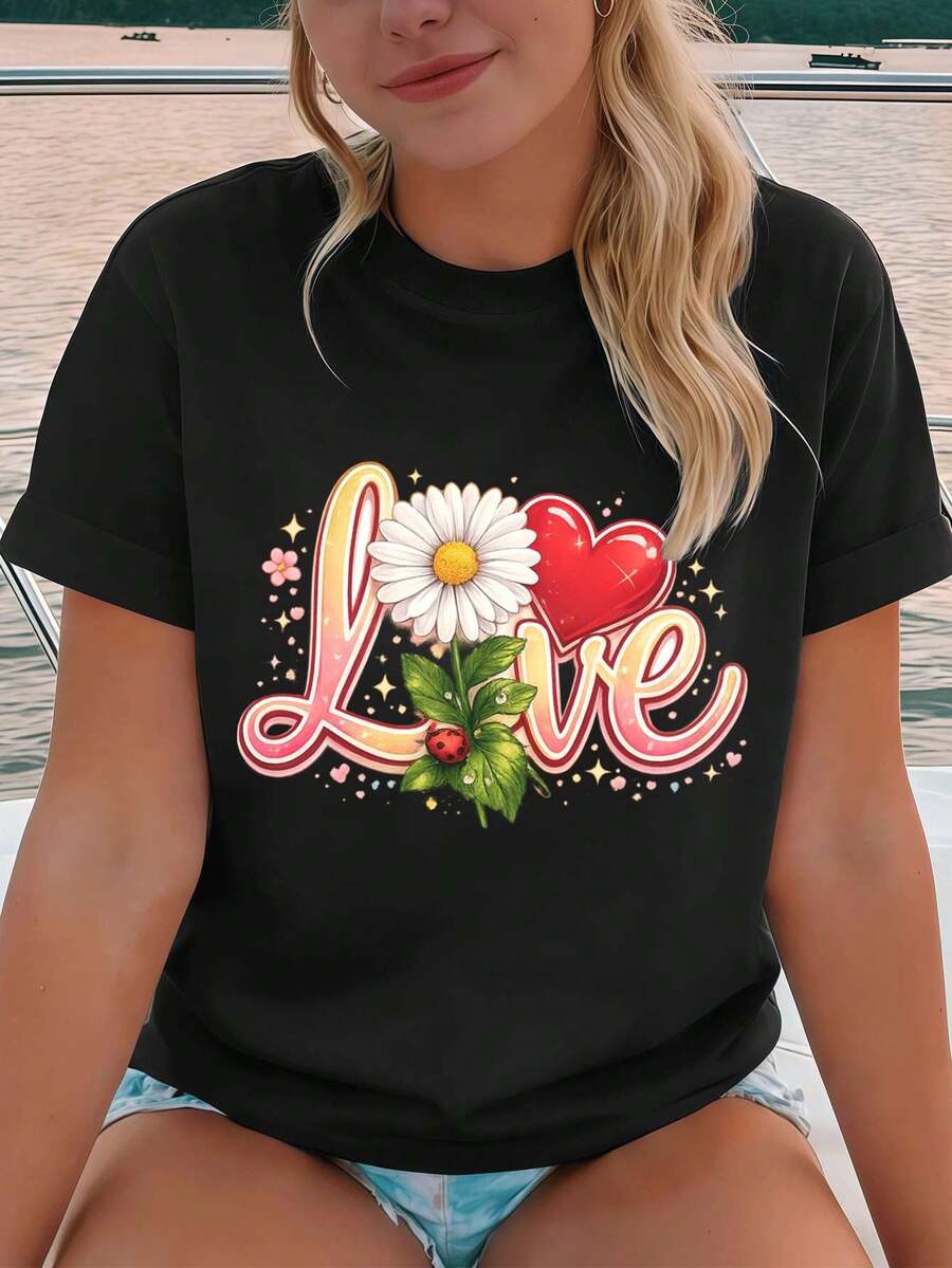 Women T-Shirts - Black - View 1