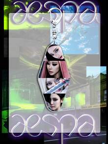 1pc Aespa LEMONADE 2nd Album Acrylic Keychain K-Pop Idol Bag Pendant Backpack Charm Fans Collection Gift, Karina Winter Giselle Ningning,Live Concert Fan Support Bag Hanging Decor Gift - Multicolor - View 2