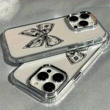 Funda para teléfono: Marco de fotos de metal transparente con diseño de lazo de dinero. - transparente - Ver 3