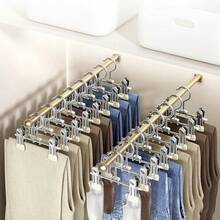 Multi-Functional Clips, Adjustable Clips, Non-Slip, Matte Metal Pants Clips, Portable Shoe Drying Clips, Suitable For Clothing Stores And Homes, Seamless Clips - Multicolor - View 3