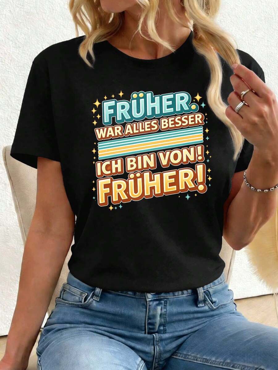 Women T-Shirts - Black - View 1