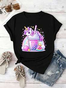 Women T-Shirts - Black - View 2