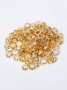 50pcs Metal Ring Eyelet Buttons, 4-6mm Metal Ring Buckles With Washers, Metal Buttons, Durable Rivet Fasteners, Suitable For Bags, Shoes, Tents, Belts And Curtains, Decorative And Functional Button Accessories - Multicolor - View 7
