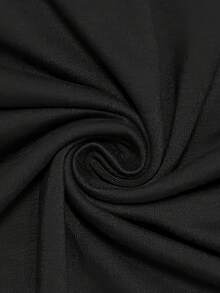 Summer Tops Women's White Loose Short Sleeve T-Shirt - Papaya Fruit Pattern And Papaya Lettering Design, Loose, Casual Crew Neck Top Paired With Beige Tummy Control Shorts (Machine Washable) - Latin American Fruit Pattern T-Shirt, Women's Top, Women's T-Shirt, High-Quality Cafe Clothing, Women's Clothing, Patterned T-Shirt, Women's Curly T-Shirt, Women's Fun T-Shirt, Women's Shirt, Fantasy Costume, Women's Patterned T-Shirt, Women's Plus Size T-Shirt, Women's T-Shirt, T-Shirt, Women's Patterned T-Shirt, Women's T-Shirt, Women's T-Shirt, Women's Patterned T-Shirt, Women's T-Shirt, Summer Clothing, Women's Fun T-Shirt, Cotton T-Shirt. - Black - View 3