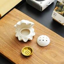 1 chiếc lư hương gốm hình vỏ sò/vỏ ốc, vật trang trí sáng tạo, giá đỡ hương, vật trang trí bàn xông hương cao cấp, lư hương dùng trong nhà, phụ kiện trang trí bàn trà, thích hợp cho thiền định, yoga, spa và trang trí nhà cửa, thích hợp cho liệu pháp hương thơm và nghi lễ trà đạo, ý tưởng quà tặng độc đáo, thích hợp cho hương thơm nhà cửa trong các dịp lễ hội, Giáng sinh, Halloween, Lễ Phục sinh. - lư hương - Xem 3