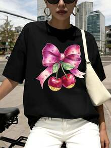 Women T-Shirts - Black - View 1