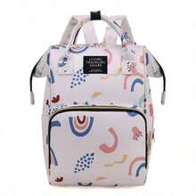 Multifunctional Large Capacity Mom Backpack, With Multiple Pockets, Made Of Waterproof Oxford Fabric, Easy To Carry, Suitable For Moms And Babies, Lightweight Appearance, New Waterproof Portable Backpack Suitable For Dads - Multicolor - View 9