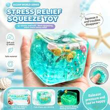 Khối lập phương ma thuật giảm căng thẳng chủ đề đại dương, được trang trí bằng vỏ sò, ốc xà cừ, đàn cá và các chi tiết kem hoạt hình, tạo nên không khí tiệc tùng đậm chất biển cả, giúp giảm lo âu hiệu quả. Thích hợp cho không gian ngoài trời và môi trường văn phòng, mang đến trải nghiệm giảm căng thẳng mọi lúc mọi nơi. Cũng là một vật trang trí bàn làm việc tuyệt vời, quà tặng trong các bữa tiệc hoặc quà tặng ngày lễ! - Nhiều màu - Xem 2