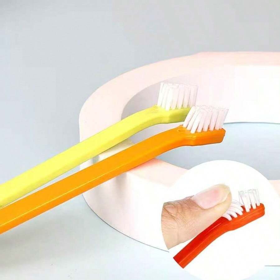 1pc Single Head Pet Toothbrush, Cat Toothbrush For Oral Cleaning, Dog Care, Dog Toothbrush For Pet Use - Multicolor - View 1