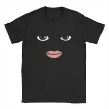 Round Neck Short Sleeve Clothing Summer Novelty Harajuku Streetwear Robot Robloxs Woman Face Game Tshirt Aesthetic Clothes - 黑色 - 查看 5
