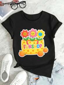 Women T-Shirts - Black - View 2