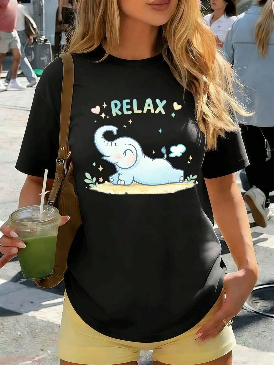 Women T-Shirts - Black - View 1