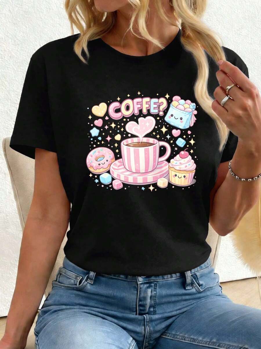Women T-Shirts - Black - View 1