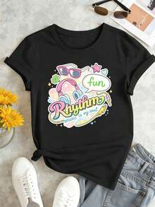 Women T-Shirts - Black - View 2