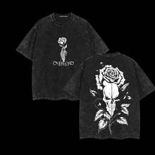 Shalltear Bloodfallen - Overlord Anime Double Printed Vintage Washed Tee Unisex Oversize Anime Manga Washed Heavyweight Cotton-Shirt, Anime Fan, Anime Lover - 黑色 - 查看 1