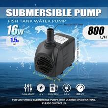 Bomba de acuario sumergible multipotencia 3W-25W | Flujo ajustable para agua salada/agua dulce | Ultra silenciosa | Eje cerámico | Impermeable - 25W - Ver 14