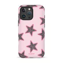 VESPOP Estuche de teléfono duro 2 en 1 brillante con patrón de estampado de leopardo rosa de moda, compatible con , 11/12/13/14/15/16/17 Pro Max, regalo de estuche de teléfono para parejas - Rosa - Ver 4