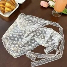 1件女款新款蕾絲分層三角腰圍圍巾式遮臀裙 - 彩色 - 查看 9