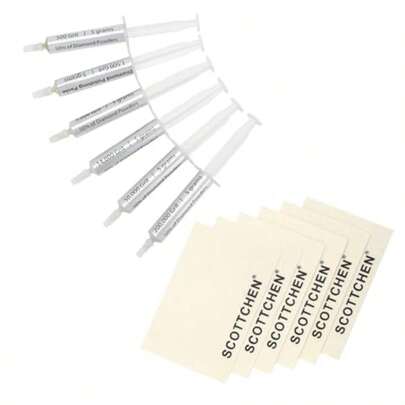 SCOTTCEN  Polising Paste And Wool Clots Kac 6pcs Polising Paste 500/1 500/5 000/14 000/50 000/200 000 Grit  Ewelry Ml  Glass Coin