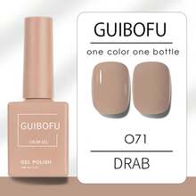 1 pieza Esmalte de uñas en gel de la marca GUIBOFU No.071 - Camel - Ver 6