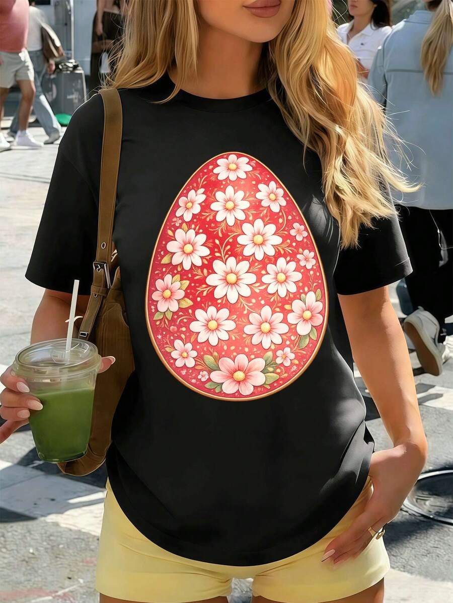 Women T-Shirts - Black - View 1