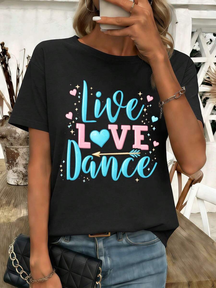 Women T-Shirts - Black - View 1